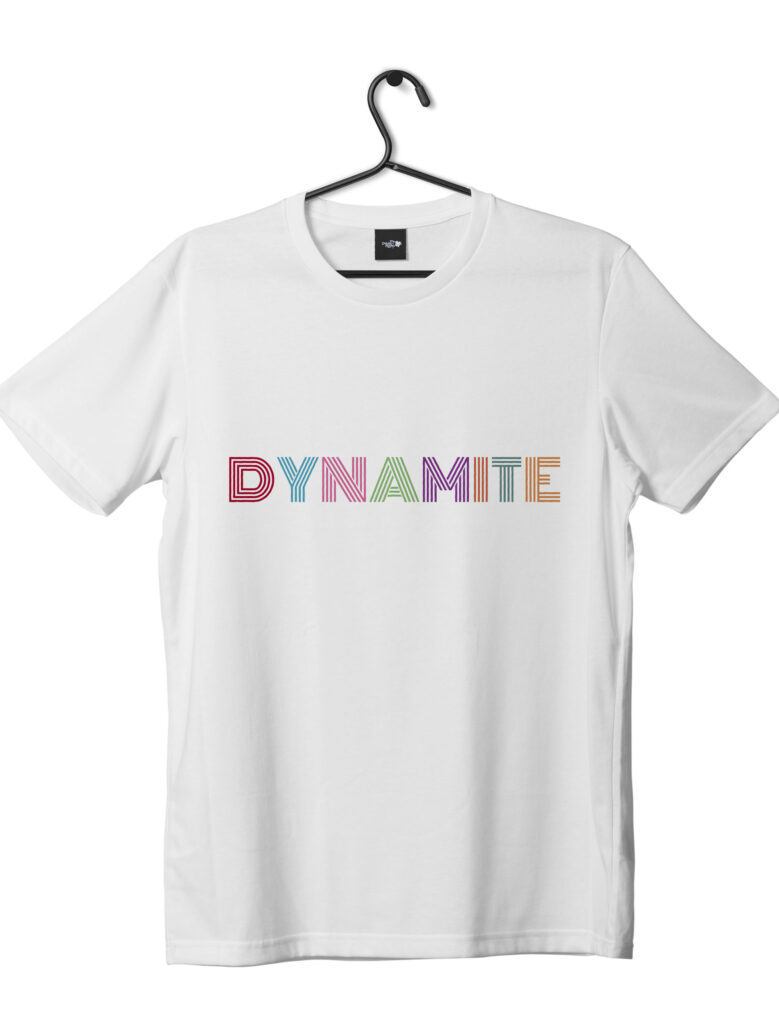 Bts Dynamite Chandail Dynamite BTS (Black) T-Shirt Frankly Wearing