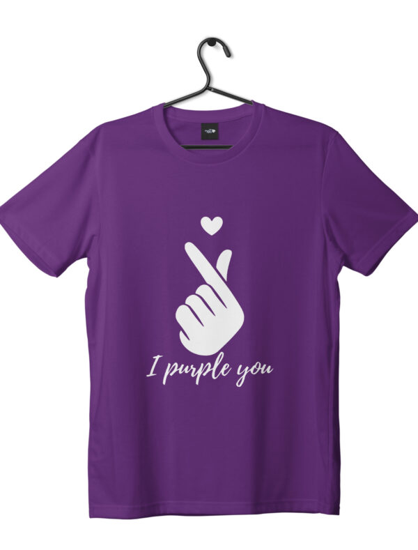 i purple you BTS t-shirt purple color