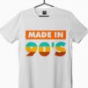 Made in 90's graphic printed white t-shirt
