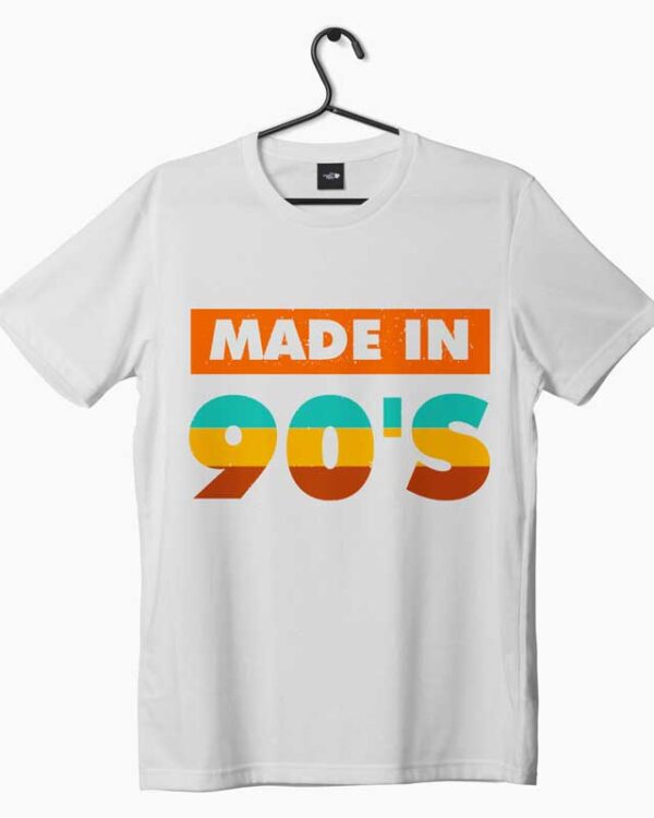 Made in 90's graphic printed white t-shirt