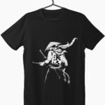 samurai warrior graphic printed t-shirt