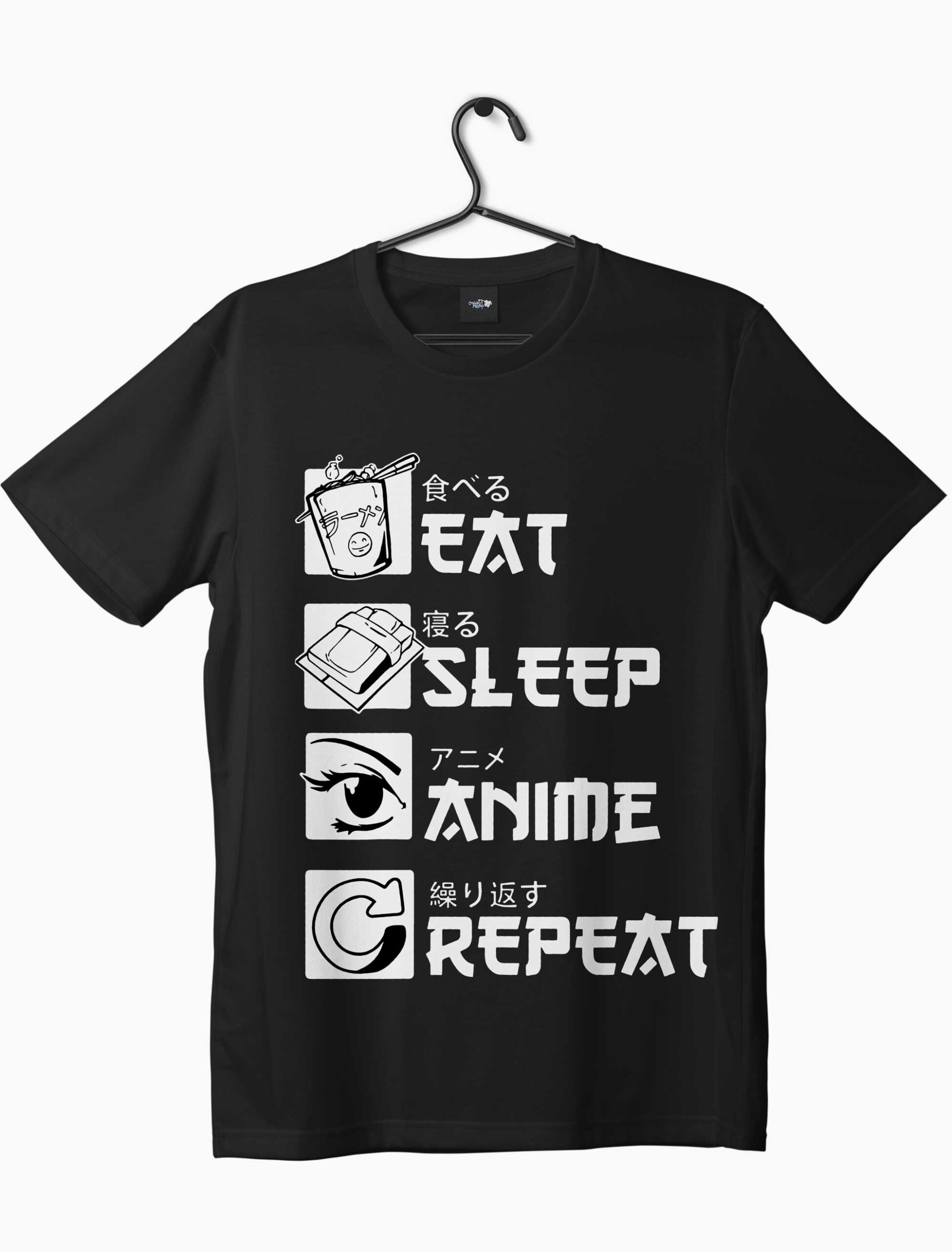 Anime  Eat Sleep Anime Repeat Unisex Round Hooded Neck Hoodie  Epic Stuff