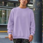 mens Plain Lavender Sweatshirt
