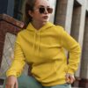 Golden Yellow Women's Pullover fleece Hoodie