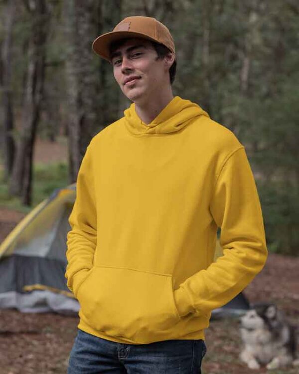 Golden Yellow Unisex Pullover fleece Hoodie
