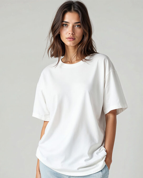 White Oversized T-shirt for Women