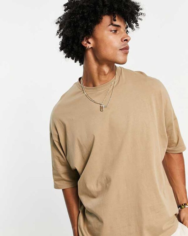 oversized Sand Color T-shirt