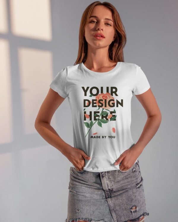 This product is the "Custom T-Shirt for Women - Design Your Own," perfect for creating personalized designs by Custom t house