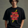 Customise oversized t-shirt- A Man wearing a custom oversized French Terry 240 GSM t-shirt – stylish, relaxed fit, and high-quality fabric. Personalize your own t-shirt at Custom T House.