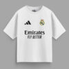 Real Madrid Oversized T-shirt- white color
